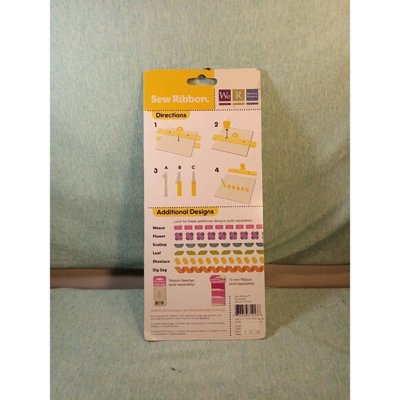 We R Memory Keepers Sew Ribbon Shoelace - Scrapbooking Craft Stitching Tool NEW - Picture 2 of 2